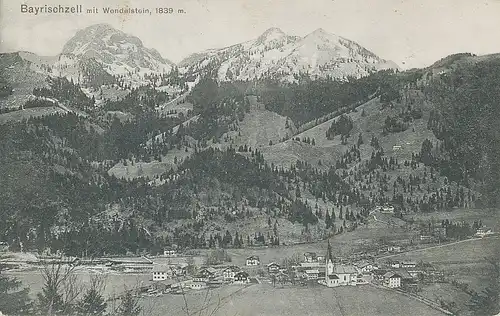 Bayrischzell Panorama mit Wendelstein gl1915 119.203