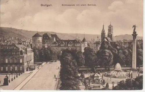 Stuttgart Schlossplatz Altes Schloss gl1910 71.473