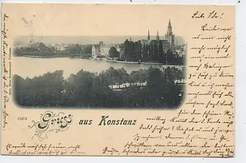 Gruß aus Konstanz Blick über den See gl1898 40.817