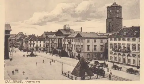 Karlsruhe I.B. - Marktplatz ngl 61.753