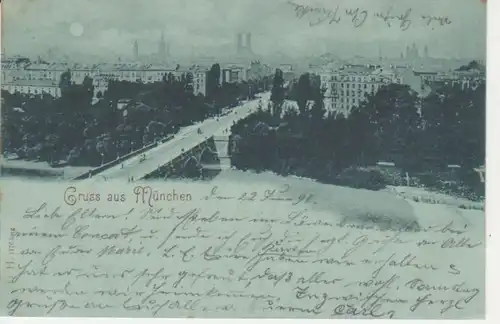 München Brücke Stadtansicht gl1898 71.665