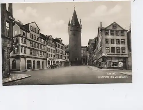 Kassel- Druselplatz mit Druselturm ngl 13.179
