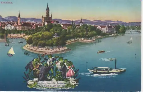 Konstanz am Bodensee - Teilansicht ngl 61.494
