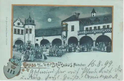 München Gruß aus dem Hofbräuhaus gl1899 71.691