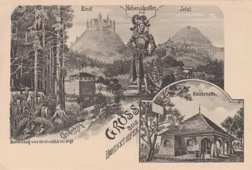 Gruß aus Hohenstaufen - Schutzhütte… ngl 61.443