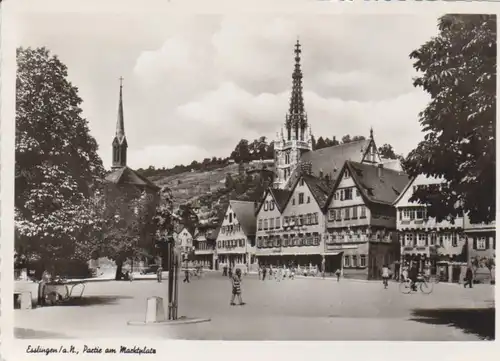 Esslingen Partie am Marktplatz Fotokarte gl1959 71.422