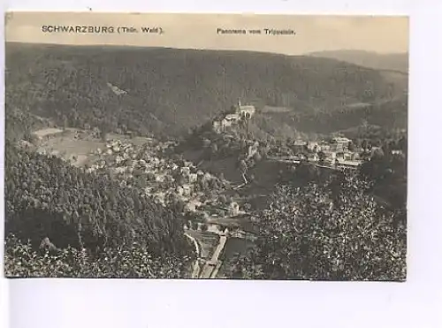 Schwarzburg Panorama vom Trippstein ngl 16.417