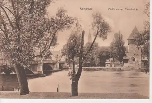 Konstanz Partie an der Rheinbrücke gl1907 71.399