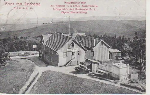 Inselsberg Preußischer Gasthof gl1919 89.530