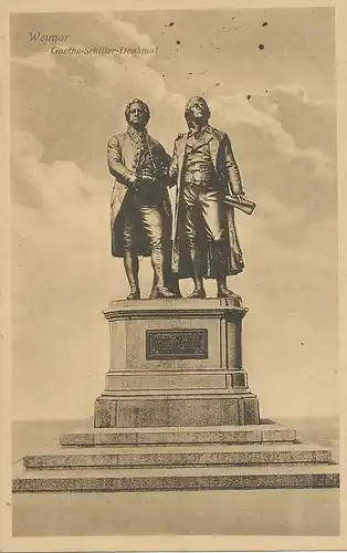 Weimar Goethe-Schiller-Denkmal gl1919 114.272