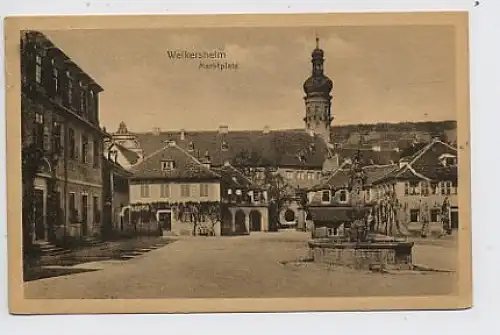 Weikersheim Marktplatz gl1920 30.037