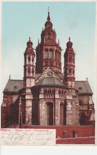 Mainz Dom westl. Choransicht gl1901 71.290