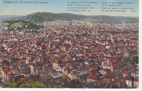 Stuttgart von der Geroksstraße gesehen gl1926 61.737