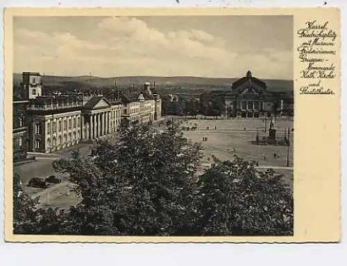 Kassel - Friedrichsplatz mit Museum ngl 13.145