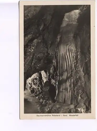 Rübeland i.Harz Baumannshöhle Wasserfall gl1937 16.293