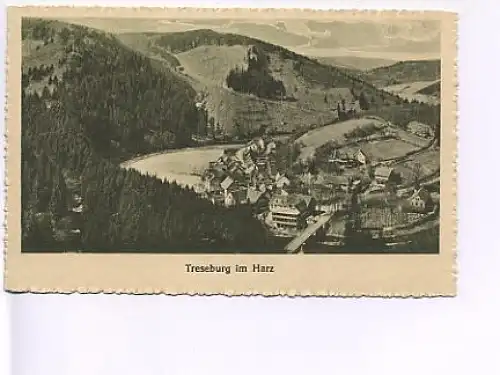 Treseburg i.Harz von oben ngl 17.362