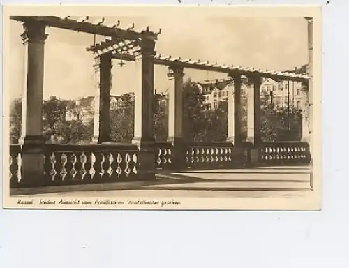 Kassel-Schöne Aussicht vom Staatstheater ngl 13.207