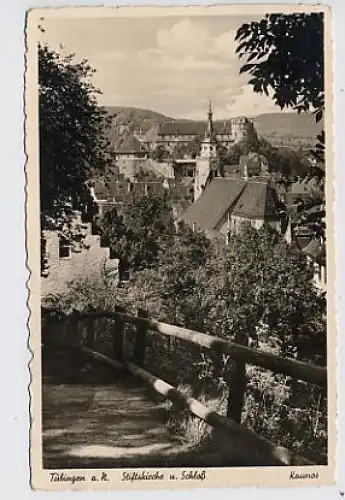 Tübingen am Neckar-Stiftskirche u. Schloß gl1940 31.654