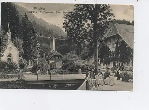 Höllsteig - Blick von Hotel Sternen gl1911 13.352