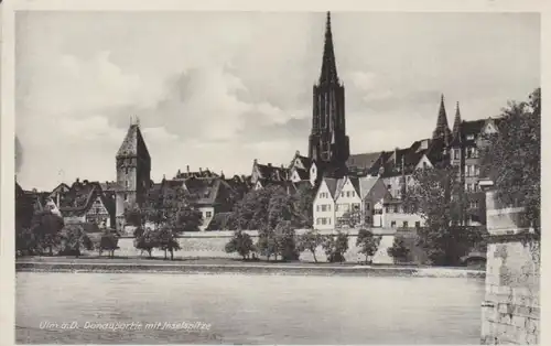 Ulm a.D. Donaupartie mit Inselspitze ngl 62.084