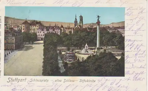 Stuttgart Schlossplatz Altes Schloss gl1900 71.503