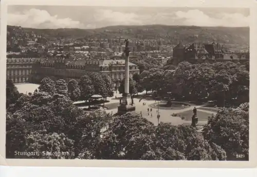 Stuttgart Schlossplatz Fotokarte glca.1930 71.522