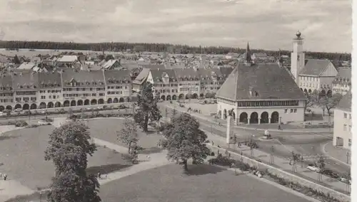 Freudenstadt-Blick auf Stadt und Rathaus gl1962 62.250