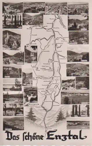 Das schöne Enztal - Städte und Karte ngl 62.236