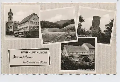 Strümpfelbrunn Odenwald 4 Ansichten gl1965 30.123