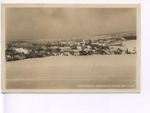 Schömberg bei Wildbad im Schnee gl1929 19.384