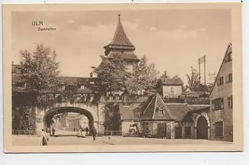 Ulm a.D. Zundeltor um 1910 ngl 40.859