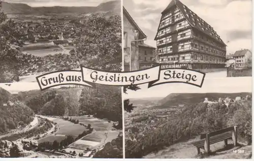 Gruß aus Geislingen,Steige,Teilansichten gl1960 62.287