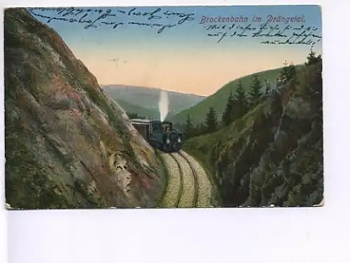 Brockenbahn im Drängetal bahnpgl1912 16.547