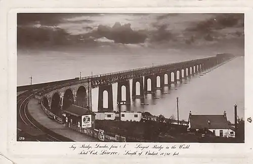 Tay Bridge, Dundee from N. gl1912 B9424