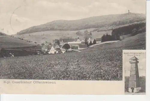 Offenhausen Kgl. Gestütshof Panorama Turm gl1911 83.757