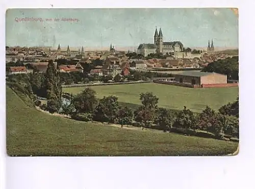 Quedlinburg a.Harz von der Altenburg gl1908 16.430
