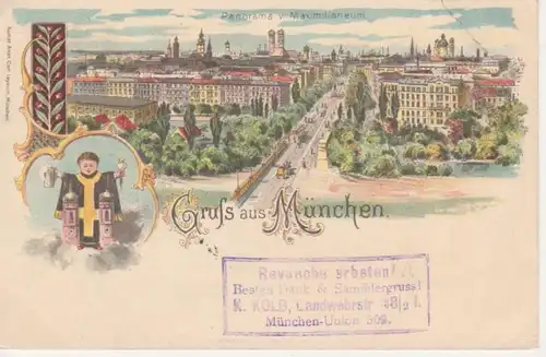 München Panorama v. Maximilianeum glca.1900 71.701