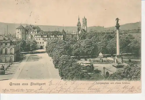 Stuttgart Schlossplatz Altes Schloss gl1901 71.464