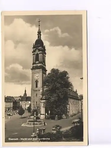 Eisenach Markt und Georgenkirche ngl 16.645