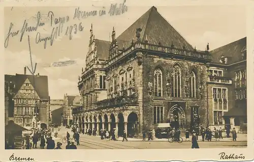 Bremen Rathaus feldpgl1940 116.308