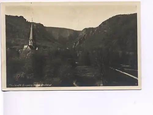 Thale a.Harz Eingang in das Bodetal gl1926 16.647