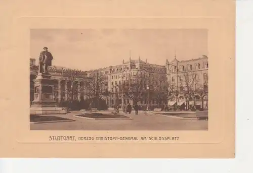 Stuttgart Schlossplatz Herzog C.-Denkmal ngl 71.509