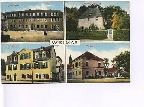 Weimar Goethe-Schiller-Liszt-Häuser gl1926 17.239