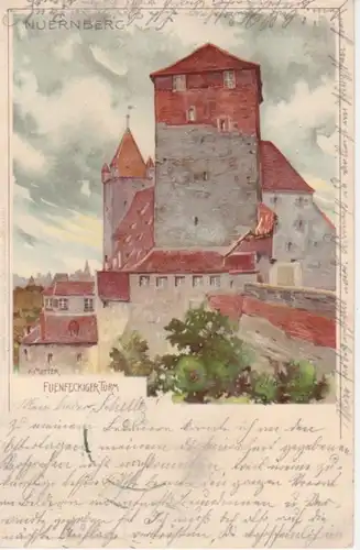 Nürnberg Fünfeckiger Turm gl1901 71.978