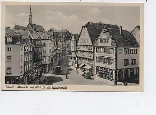 Kassel-Altmarkt mit Blick in die Brüderstr. ngl 13.496