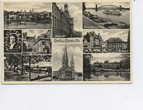 Gruß aus Bonn - Teilansichten feldpgl1930 13.148