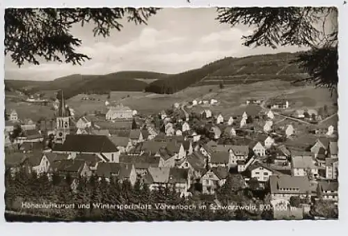 Vöhrenbach im Schwarzwald - Teilansicht gl1965 31.936