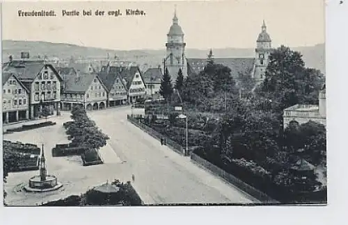 Freudenstadt - Partie bei der evgl. Kirche ngl 31.875