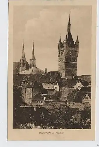 Wimpfen a. Neckar Teilansicht Turm ngl 31.010