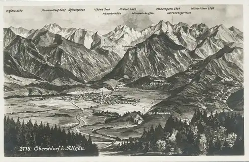 Oberstdorf und Allgäuer Alpen gl1933 109.025